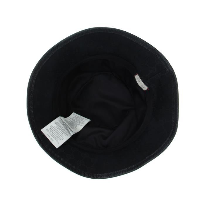 GUCCI GG Double G Logo Bucket Hat Black