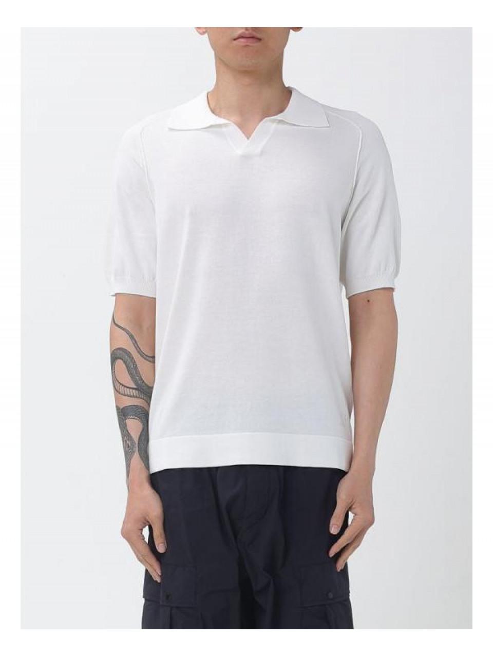 CP Company Cotton Crepe Polo Knit T-Shirt