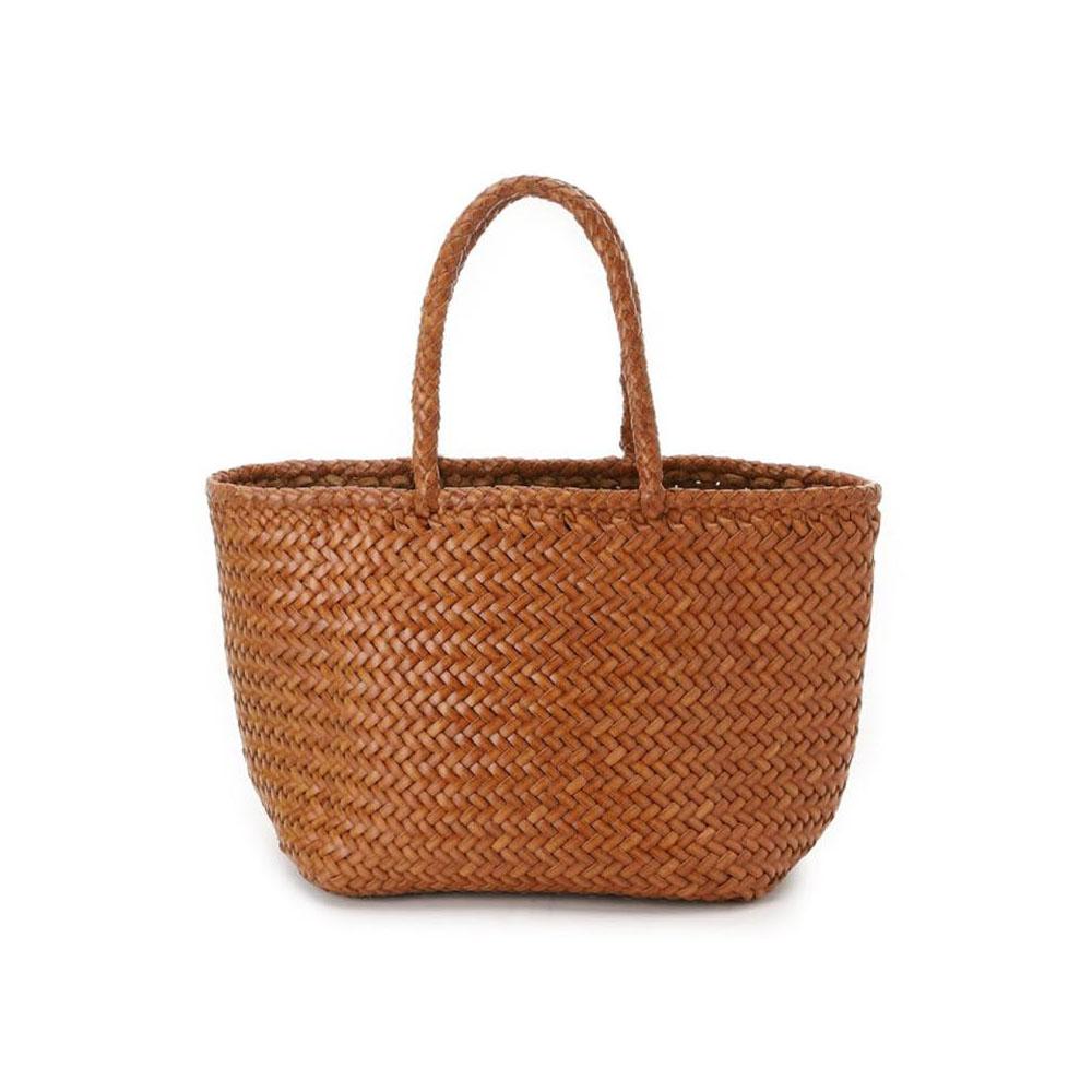 Dragon Diffusion Grace Basket Small Tote Bag Tan 8813 TAN