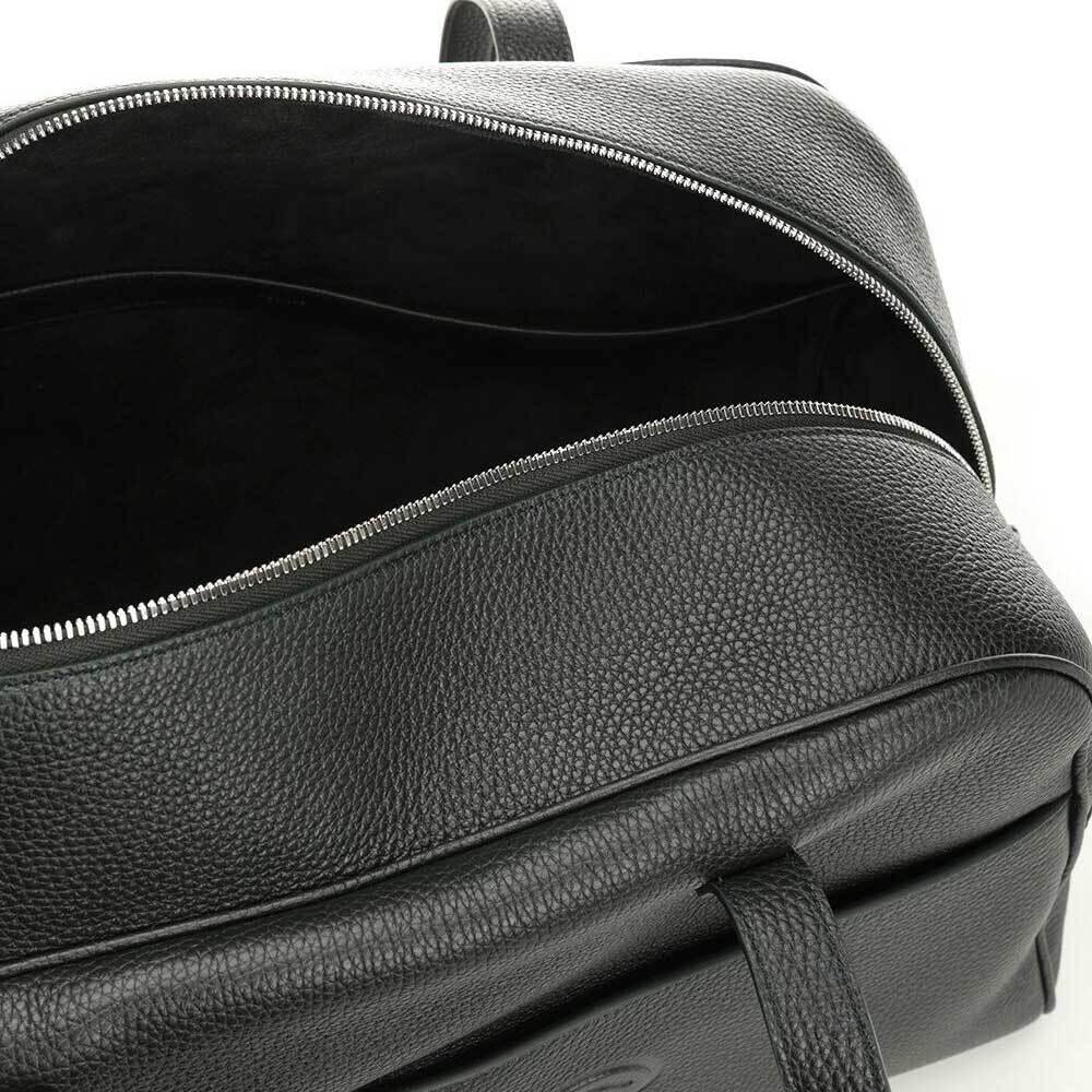 CELINE Leather Boston Duffel Tote Bag Men Gray