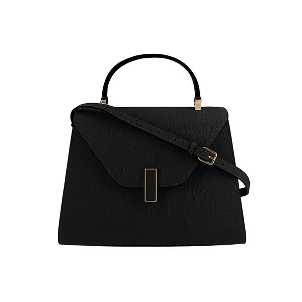 Valextra Black Leather Iside Medium Top Handle Tote Bag WBES0056028 LOC99