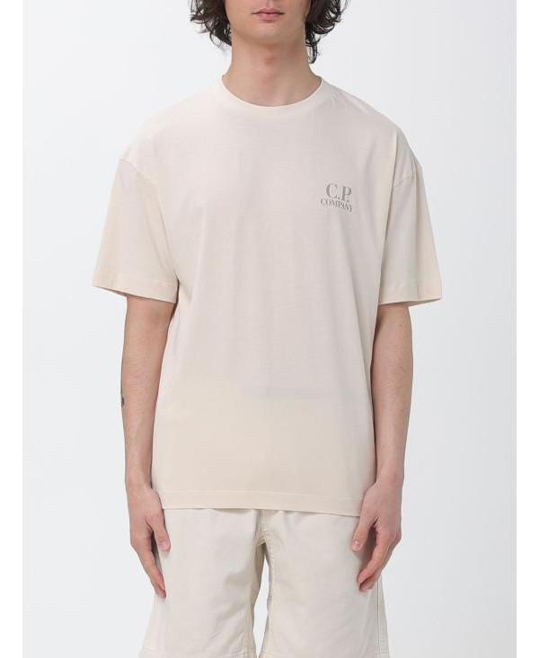 CP Company Short Sleeve Jersey T-Shirt Ivory