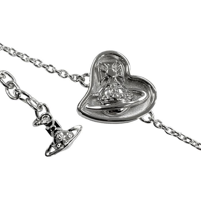 Vivienne Westwood Faye Logo Charm Bracelet Silver Tone