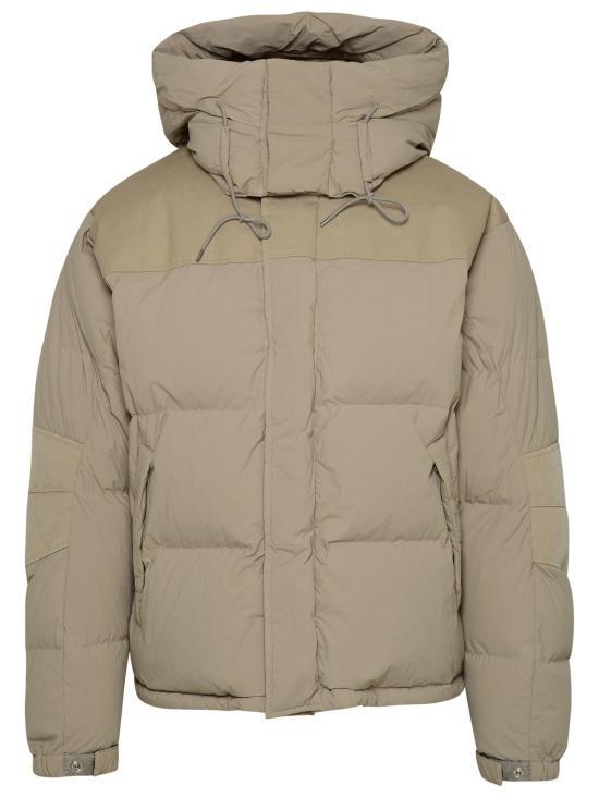 Ten C Beige Short Down Puffer Jacket 22CTCUC0313 5003780903