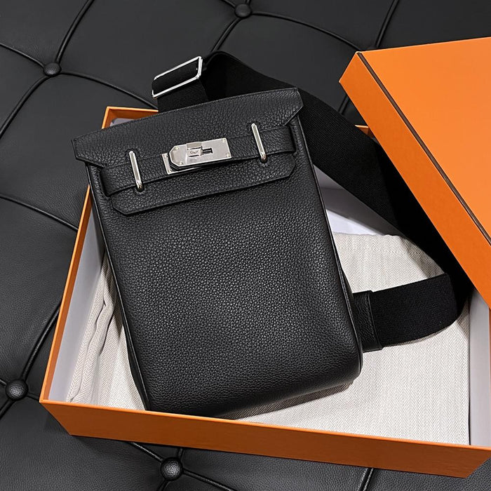 HERMES Hac A Dos PM Backpack Black Palladium Hardware Unisex
