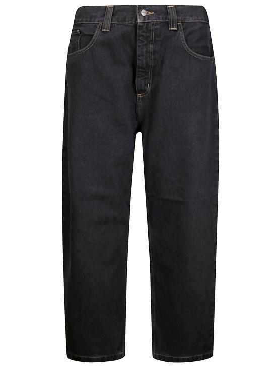 CARHARTT WIP Black Stone Washed Brandon Denim Pants Men