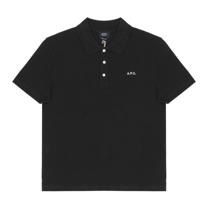 A.P.C. Black Standard Polo Short Sleeve T-Shirt