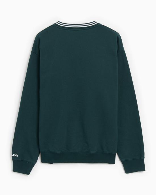 SPORTY&RICH Forest Green Long Sleeve Sweatshirt ST 045505634 GR10