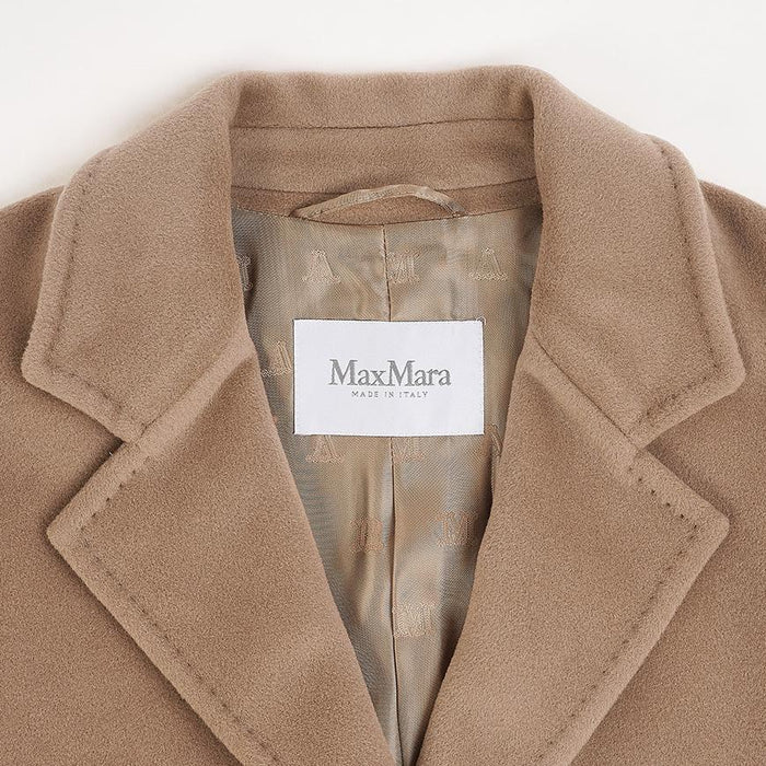 Max Mara Women’s Rebus Icon Coat Beige Wool Blend