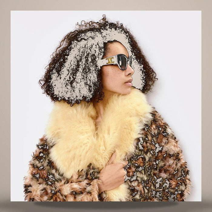 CELINE Triomphe 04 Ivory Acetate Sunglasses 4S216CPLB 01AV