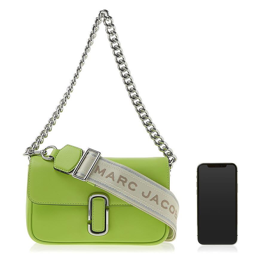 Marc Jacobs The J Marc Shoulder Bag Green Leather Women’s Shoulder Bag