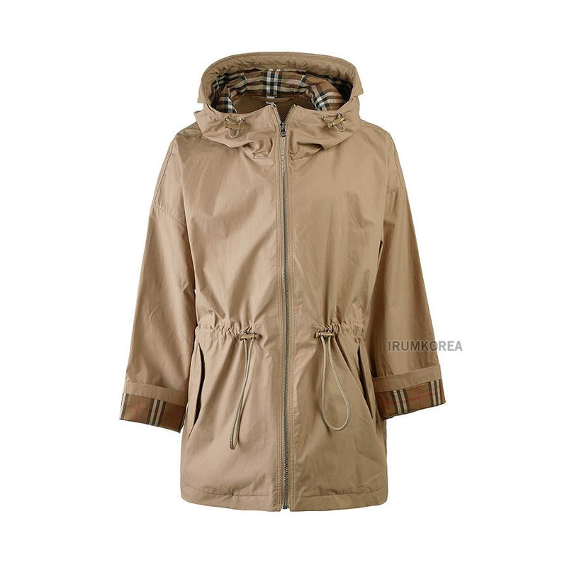 BURBERRY Women’s Birley Drawstring Hooded Jacket A7026