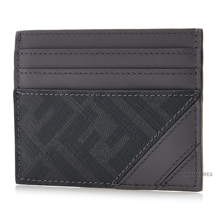 FENDI Men’s Diagonal Card Holder Wallet 7M0164 AFCB F0FDY