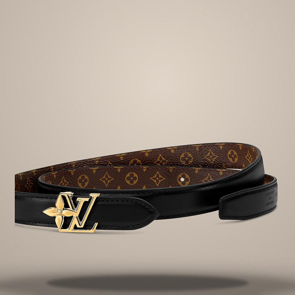 Louis Vuitton Bloom 20mm Reversible Belt Black Monogram M4866