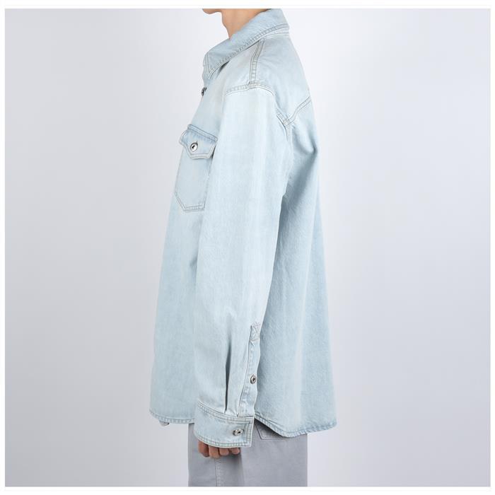 Bottega Veneta Extra Bleach Oversized Denim Shirt 813505 V4ZR0 4132