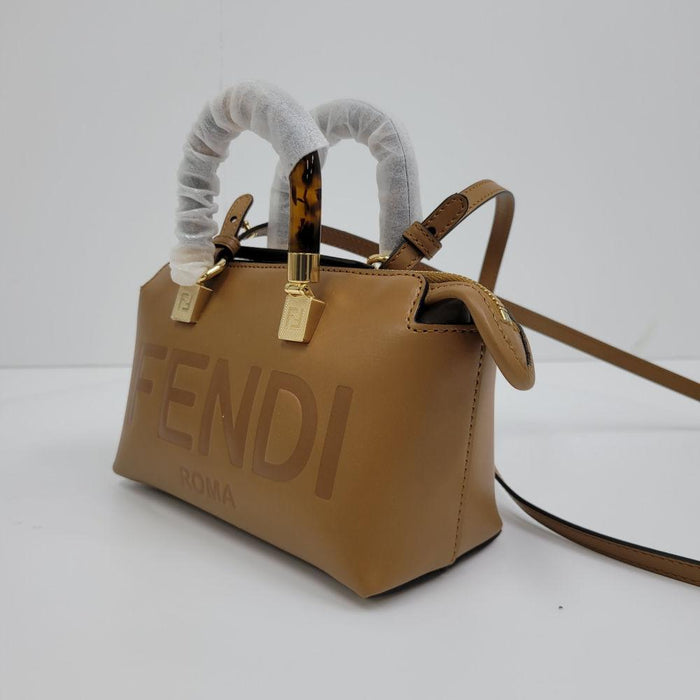 FENDI By The Way Mini Boston Crossbody Bag Black Leather