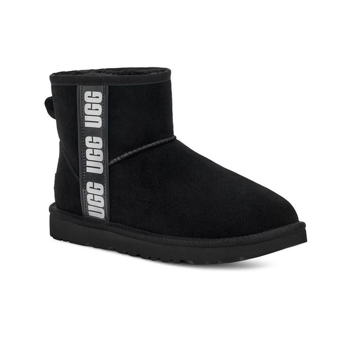 Ugg Classic Mini Side Logo II Ankle Boots Black