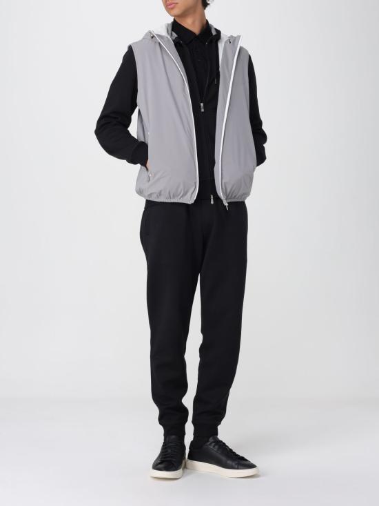 Brunello Cucinelli Membrane Nylon Hooded Down Vest MM49A7432G C1704 GREY DOM