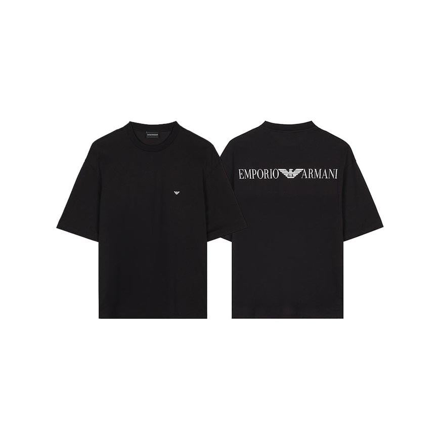 Emporio Armani Men’s Logo Print T-Shirt White Cotton