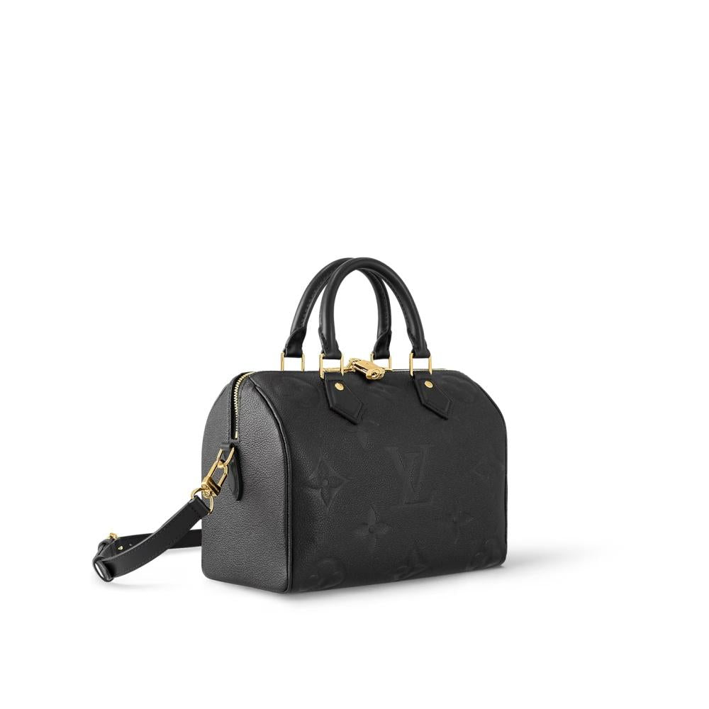 Louis Vuitton Monogram Empreinte Black Tourterelle Speedy Bandouli M58951 M59273