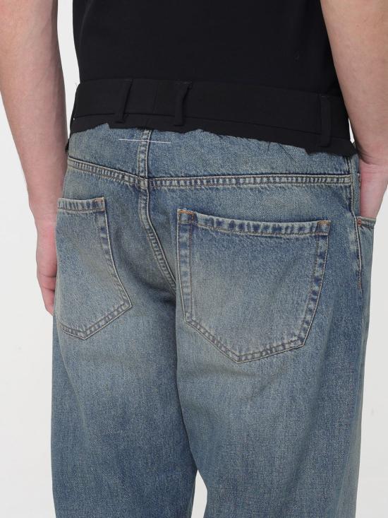 MM6 Blue Denim Jeans for Men SH0LA0032 M30055 961 BLUE DOM