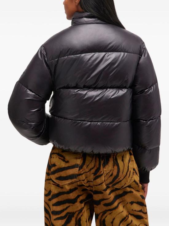 GANNI Shiny Nylon Short Puffer Jacket W0957099