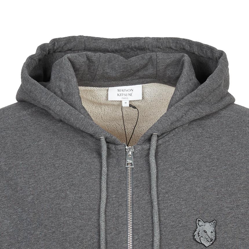 Maison Kitsune Fox Head Men’s Hooded Zip-Up Cardigan PM02138 KM0340 H170