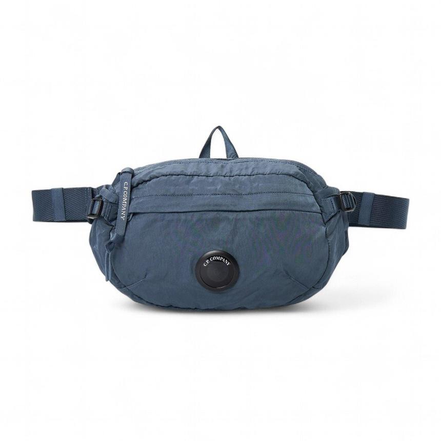 CP Company Unisex Nylon Waist Bag Crossbody Bag Navy