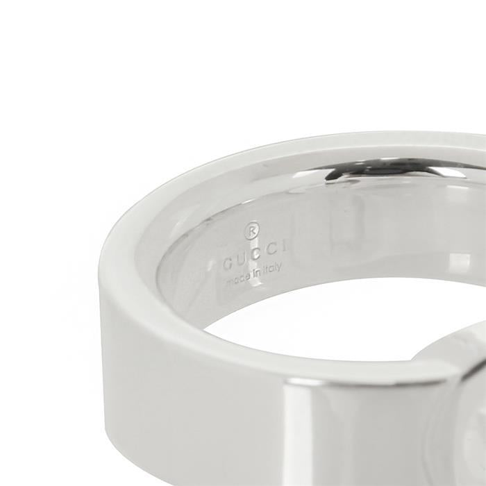 GUCCI Interlocking G Silver Ring