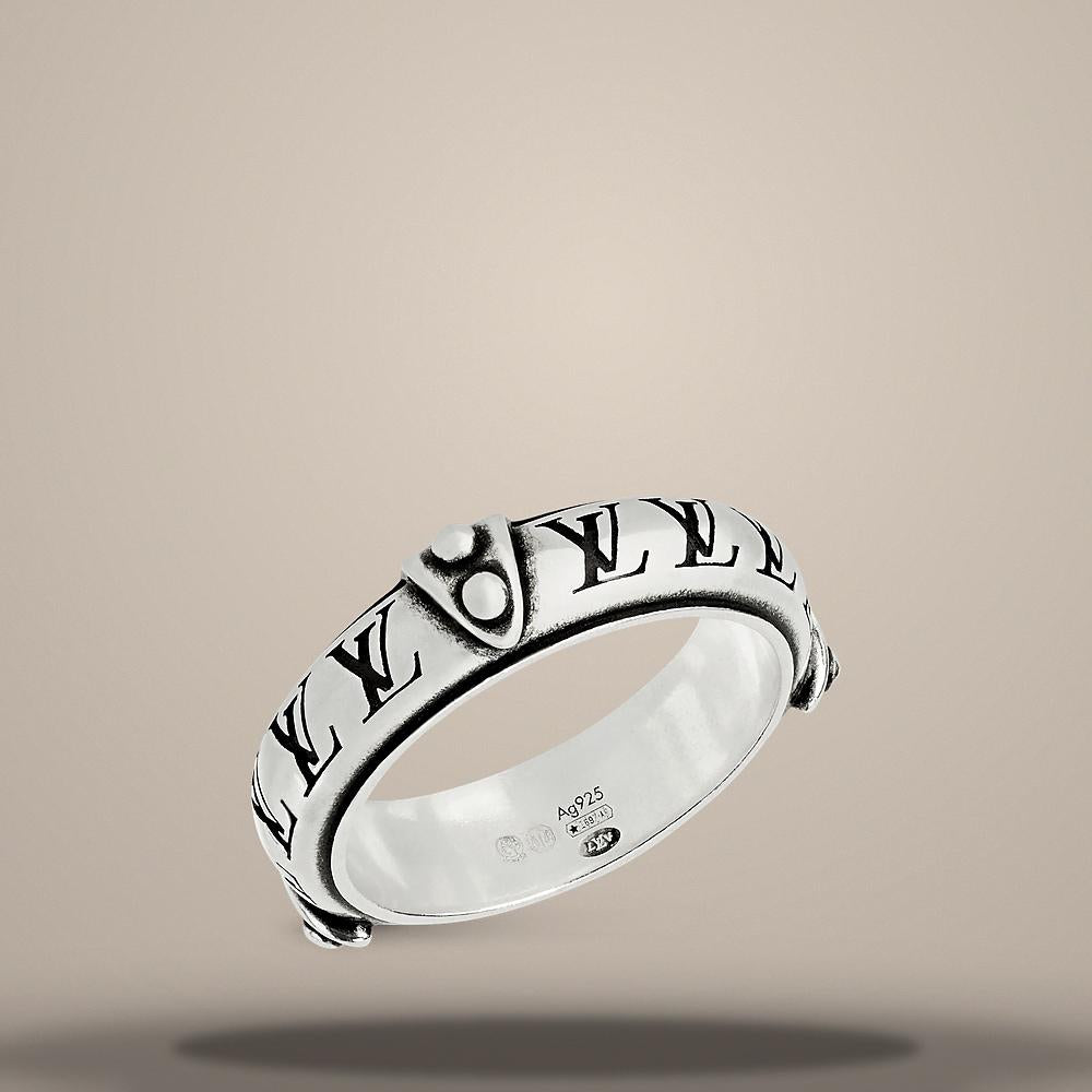Louis Vuitton LV Lozine Sterling Silver Ring M1772