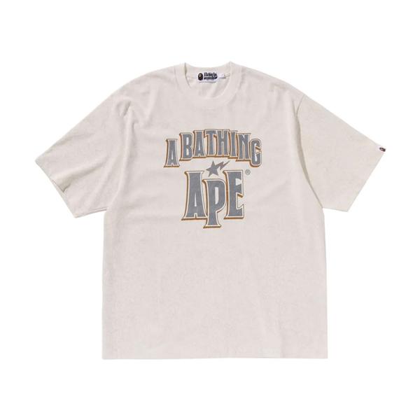BAPE Crack Print Logo Relaxed Fit T-Shirt 001CSK801306