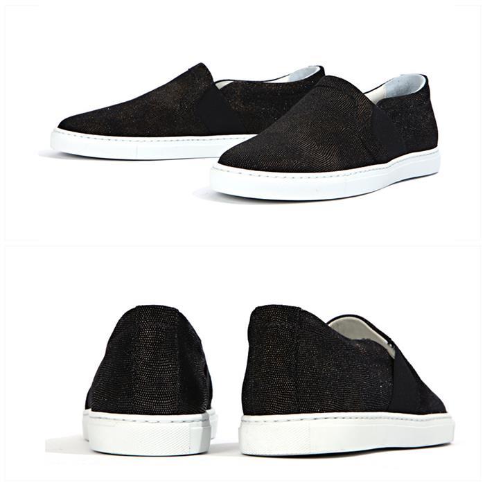 Lanvin Glitter Velvet Slip-On Sneakers FW SKBSL5 DUSA E15 10
