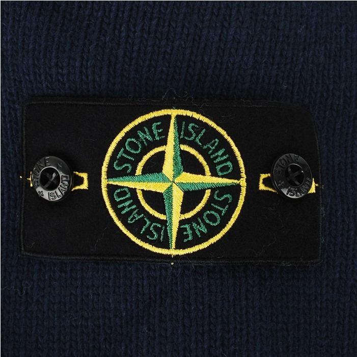 STONE ISLAND Navy Full-Zip Knit Cardigan Jacket Men K2S15 5100047 S00A3 V0020