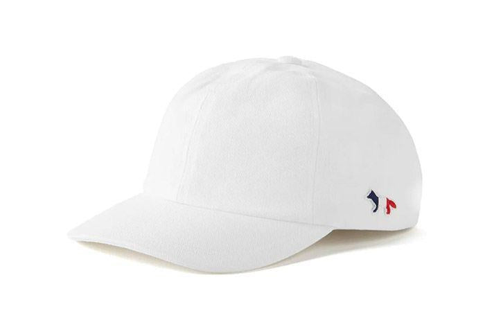 Maison Kitsune Tricolor Fox Logo Cotton Blend Baseball Cap W HU06100 WW0007 P101