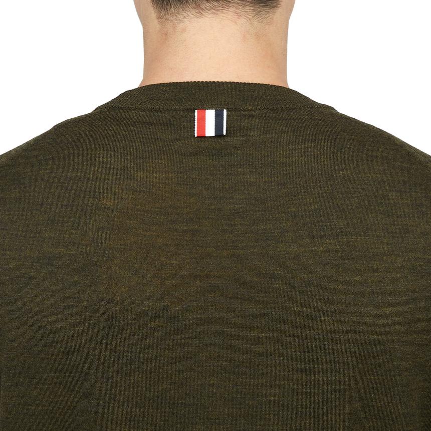 THOM BROWNE Men’s Wool Crewneck Knit Sweater MKA002A Y1014 322