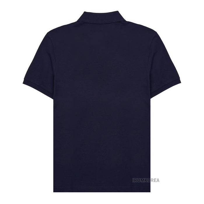 Moncler Women’s Logo Patch Polo T-Shirt White Cotton