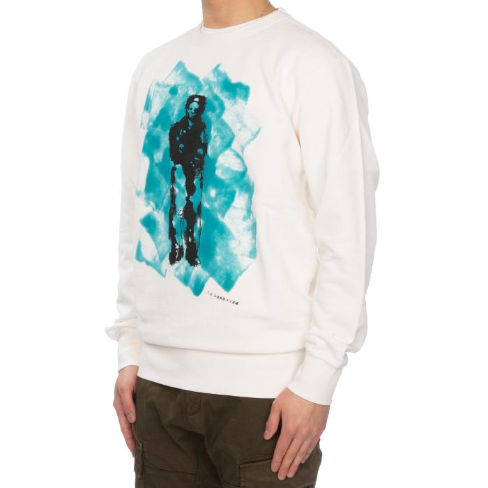 CP Company Printed Crewneck Sweatshirt T-Shirt White Men