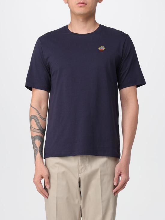 BALLY Short Sleeve T-Shirt for Men MJE0AYCO318U546 NAVY DOM