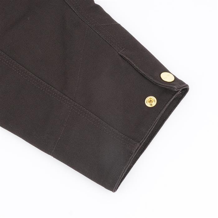 Carhartt Detroit Jacket Black Cotton Duck Work Coat for Men