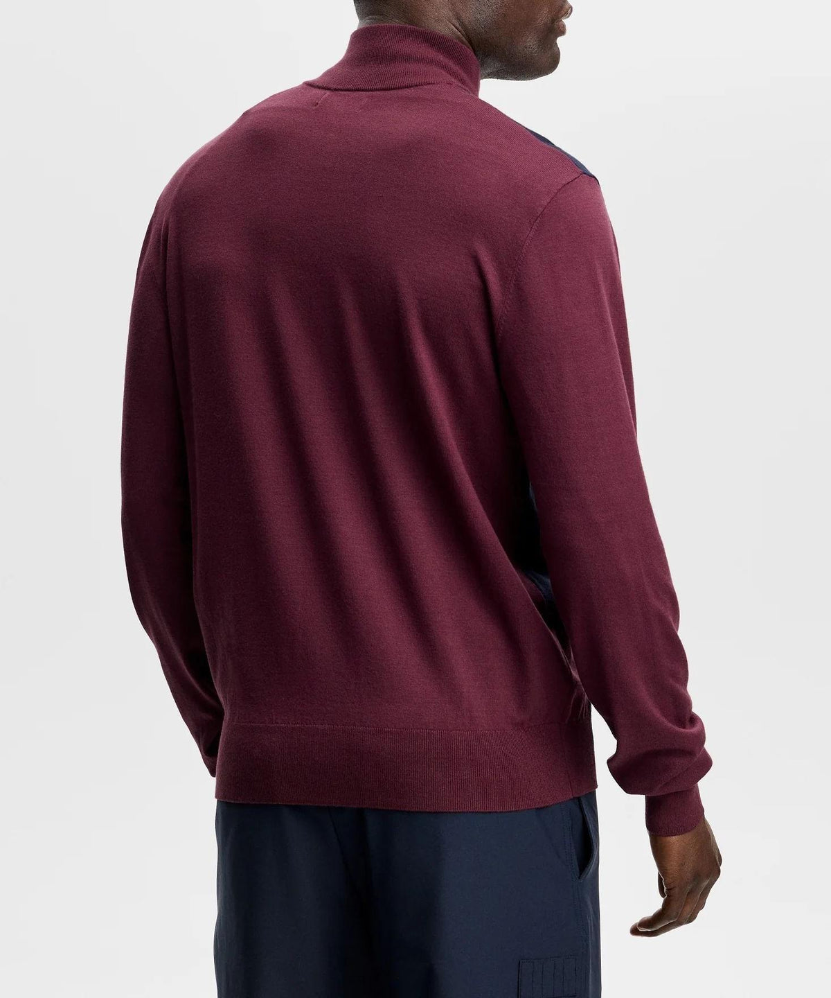 J LINDEBERG Men’s Golf Knit Half-Zip Sweater Wine