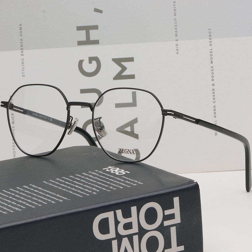 Zegna Round Eyeglass Frames Unisex Daily Fashion Accessory EZ5270 H 009