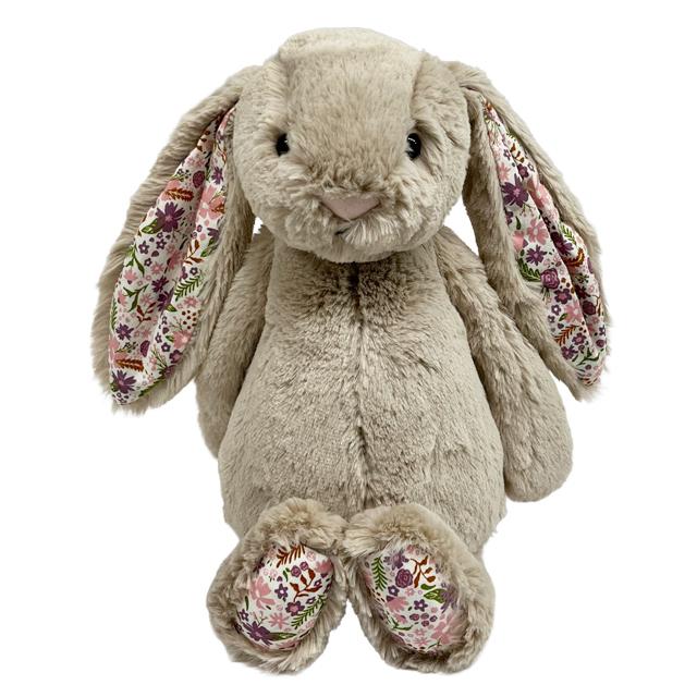 jELLYCAT Blossom Beige Bunny Petal Medium Keyring