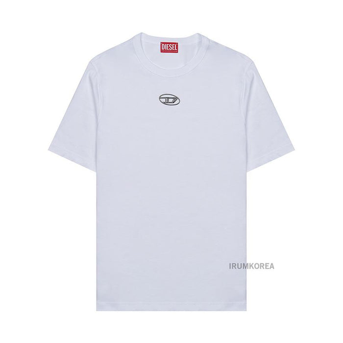 DIESEL Men’s Metallic Logo T-Shirt A17880 0CLBR 100