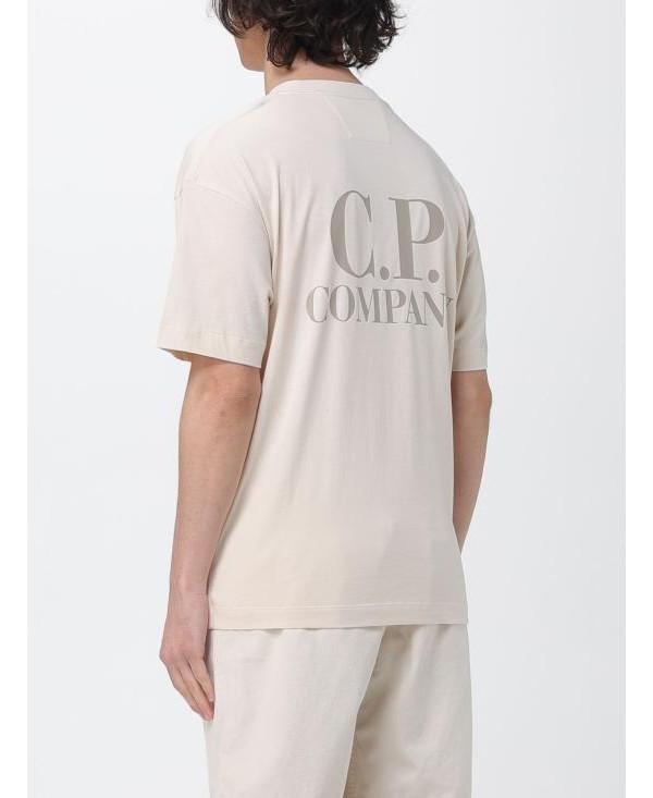 CP Company Short Sleeve Jersey T-Shirt Ivory