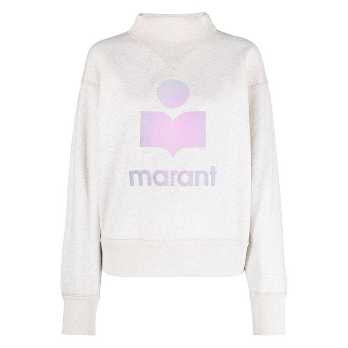 Isabel Marant Etoile Ecru Logo Mobily Sweatshirt Women’s