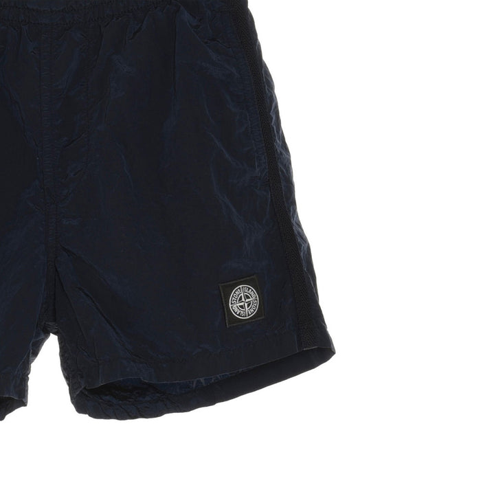STONE ISLAND Logo Patch Swim Shorts for Women Black