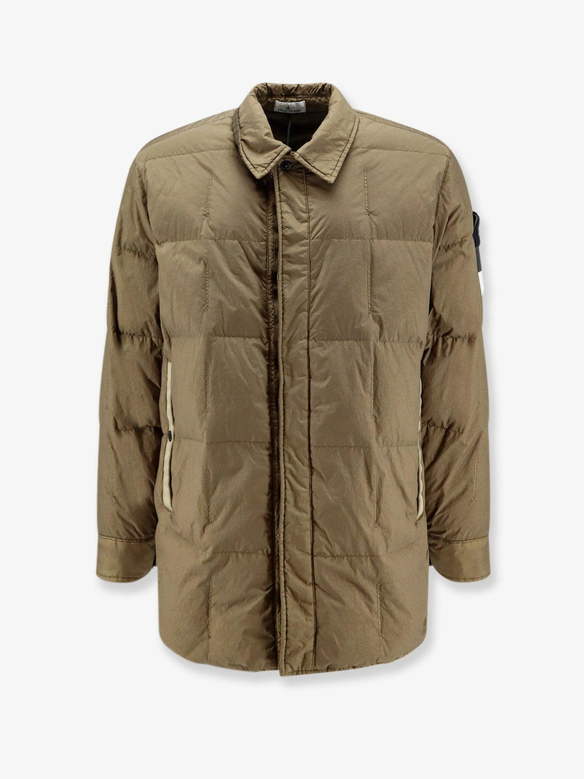 STONE ISLAND Black Down Puffer Jacket for Men