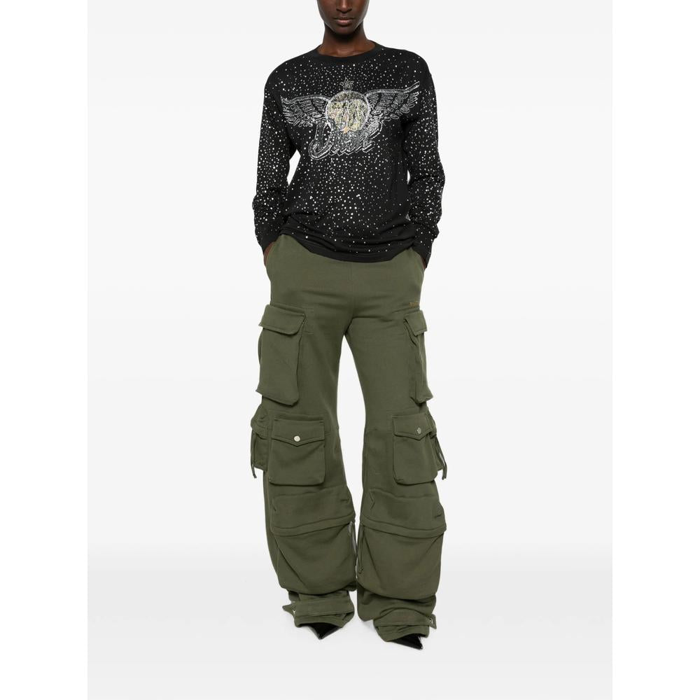 DIESEL Long Sleeve Sweatshirt Women’s Black Cotton Top