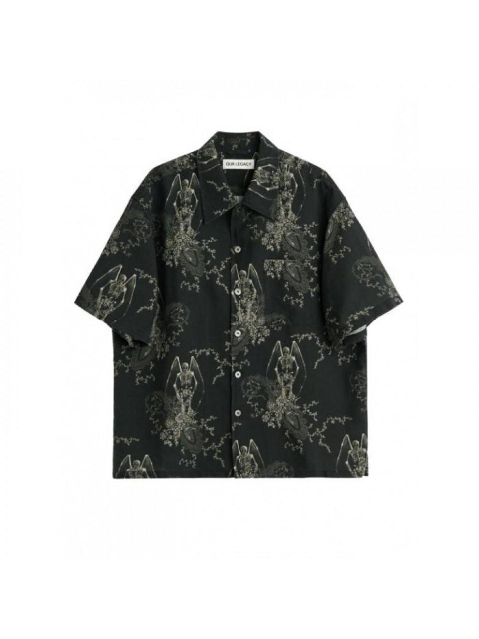 OUR LEGACY Death Paisley Print EVERY Short Sleeve Shirt M2262 EDP
