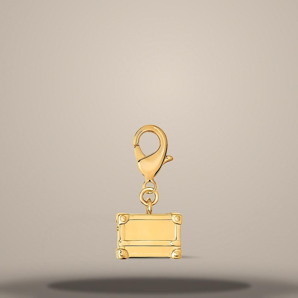 Louis Vuitton Gold-Tone LV Charm Metal Key Ring Accessory M03949